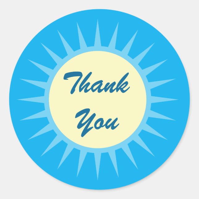 Playa Tropical Gracias Pegatina (Anverso)