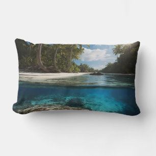 Playa Tropical Vista Océano - Almohada lumbar supe