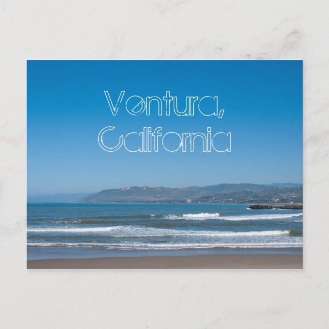 Playa Ventura, tarjeta postal con vistas lejanas (Anverso)