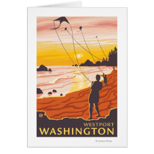 Playa y cometas - Westport, Washington