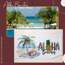 ¡Playas Aloha! Toalla de Playa