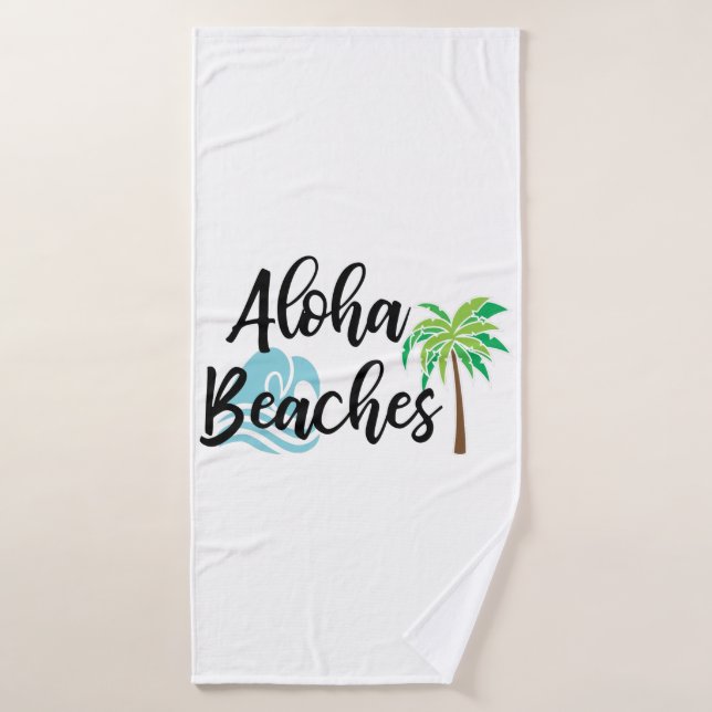 playas de aloha (Toalla de baño)