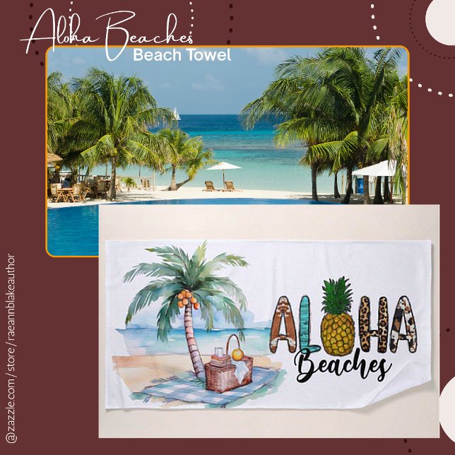 ¡Playas de Aloha! Toalla de playa (Subido por el creador)