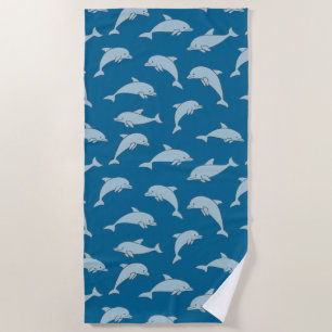 Playas de delfines diseñan toalla de playa