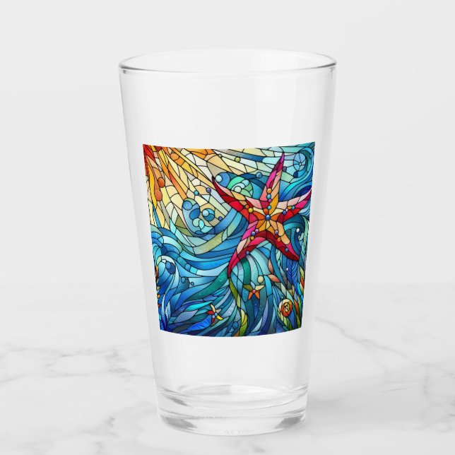 Playas del Océano Atlántico de la concha de vidrio (Anverso)