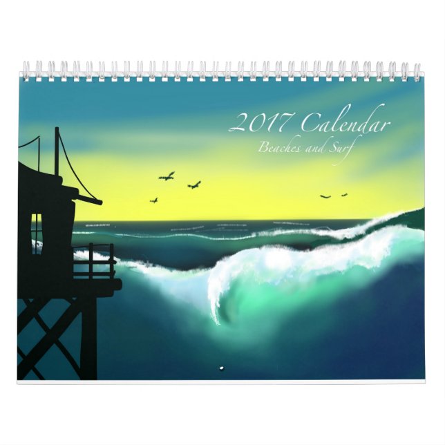 Playas y calendario 2017 del arte de la resaca (Tapa)