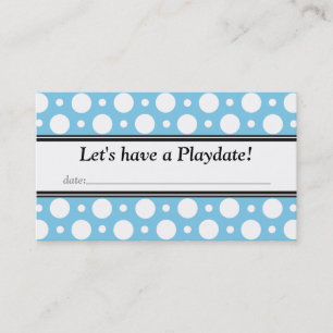 Playdate con las tarjetas de visita de los puntos 