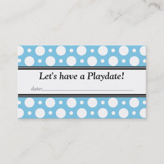 Playdate con las tarjetas de visita de los puntos 