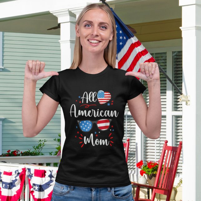 Playera All American Mom 4th July Mom (Subido por el creador)