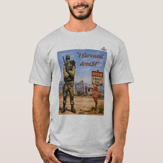 Playera Area51 -I survived Area51 (Anverso)