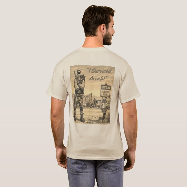 Playera Area51 -I survived Area51 (Reverso completo)