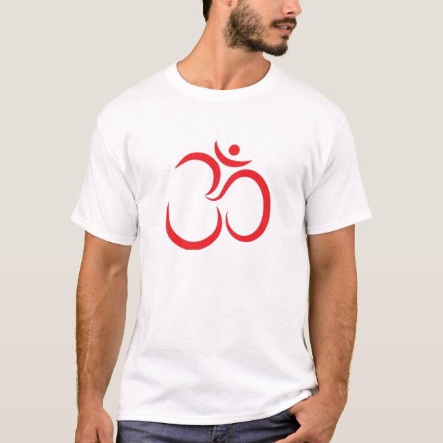 Playera básica con diseño Om (Anverso)