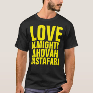 Playera básica oscura LOVE ALMIGHTY JAHOVAH