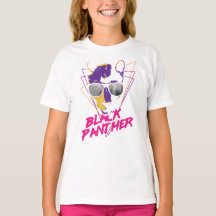 Playera Básica para Niña - Pantera Negra