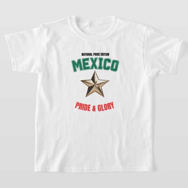 Playera básica para niños Edición Orgullo Nacional (Distribución)