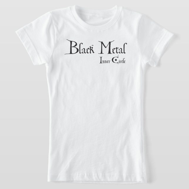 Playera Black Metal Logo (black ink) (Distribución)