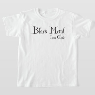 Playera Black Metal Logo (black ink)
