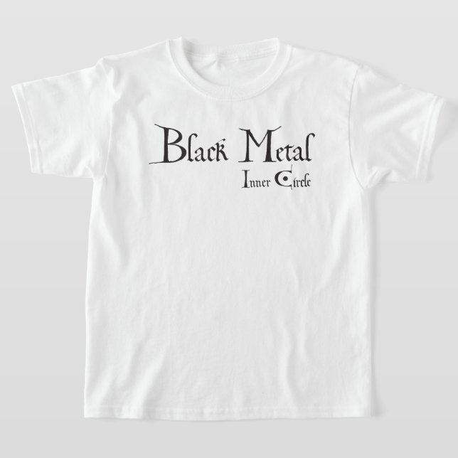 Playera Black Metal Logo (black ink) (Distribución)