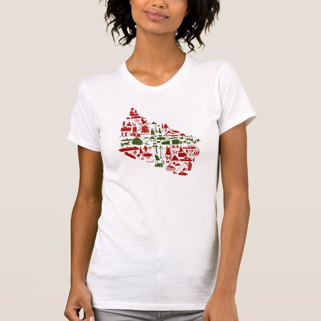 playera “Bornholm logo” damas (American Apparel) (Anverso)
