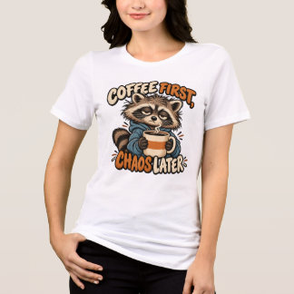 Playera Café Primero Caos Después – Mapache Divert