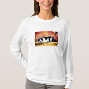 Playera Cats básica de mangas largas para mujer