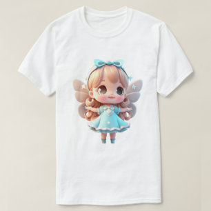Playera Chibi Fairy Gráfica de estilo anime linda