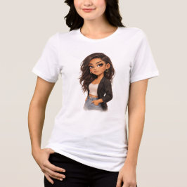 Playera Chibi Girl – Energía de Personaje Principa
