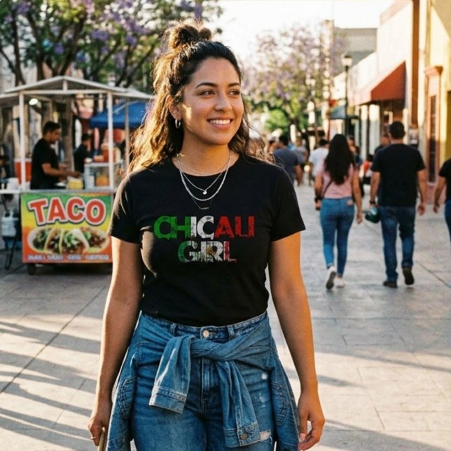 Playera Chicali Muchacha de Mexicali (Chicali Mexicali Girl tshirt)