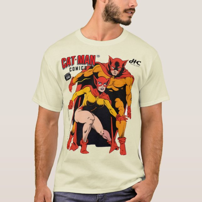 Playera Clásica de Cómics de CAT-MAN (Anverso)