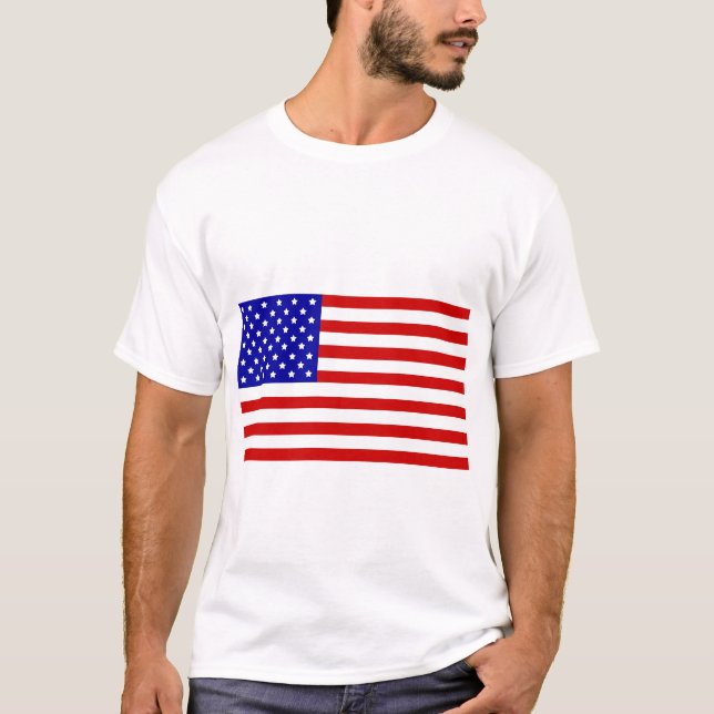 Playera con bandera de Estados Unidos (Anverso)