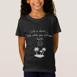 Playera con Cara Sonriente de Vibra Retro de Playa