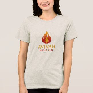 Playera con cuello en V con punto de jersey T-Shir