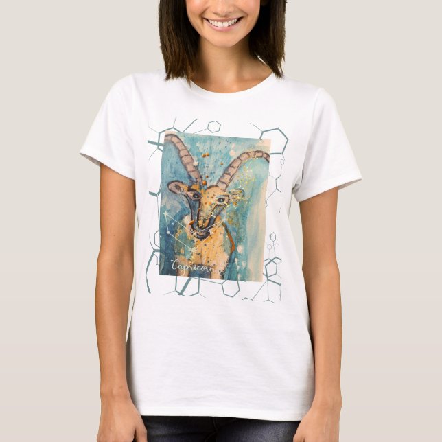 playera con dibujo original zodiaco capricorn (Anverso)