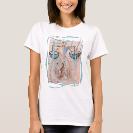 playera con dibujo original zodiaco libra