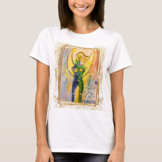 playera con dibujo original zodiaco virgo