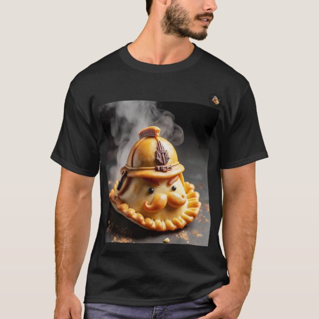 playera con estampado "comandante empanadas" (Anverso)