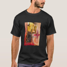 Playera con pintura abstracta impresa colorido
