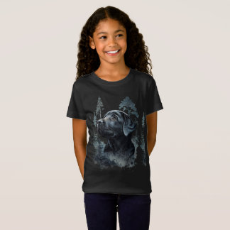 Playera con punto de jersey para niña