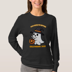 Playera Cute Spook Fantasma Kawaii Minimalista H