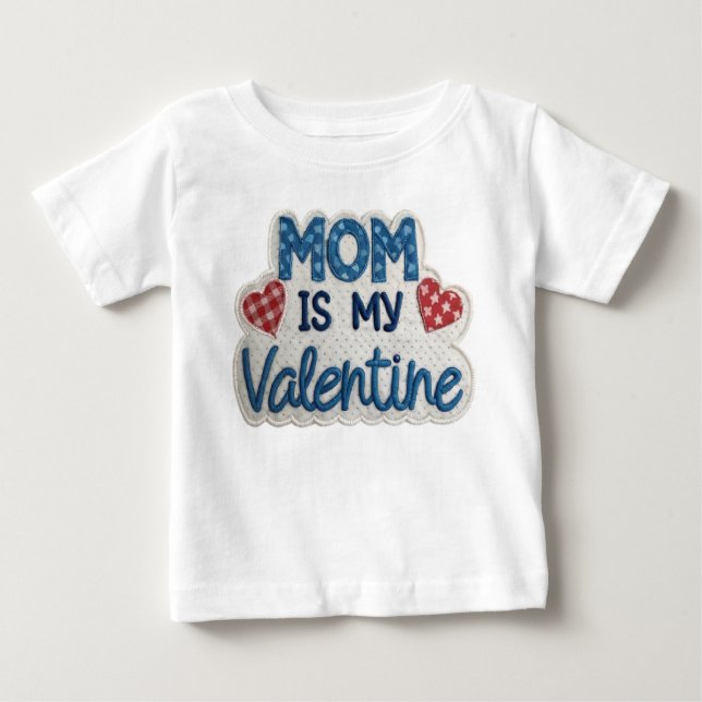 Playera De Bebé Blue Love from Mommy (Anverso)