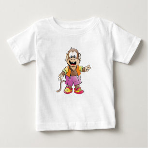 Playera De Bebé Monito divertido alegre