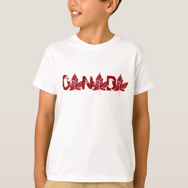 Playera de Canadá para niños Recuerdo de Canadá Pl (Anverso)