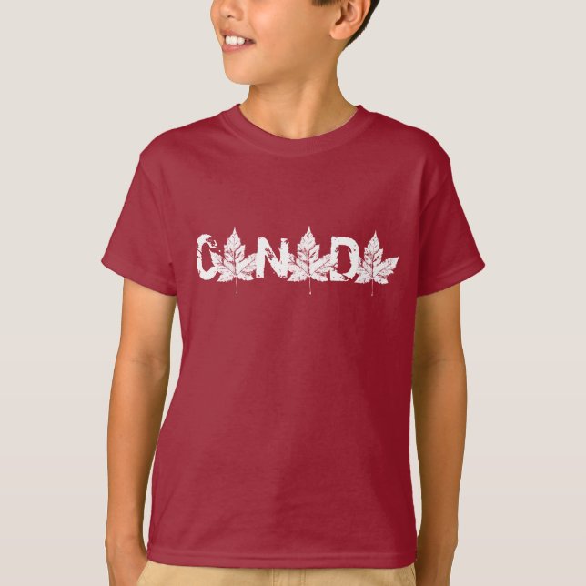 Playera de Canadá para niños Recuerdo de Canadá Pl (Anverso)
