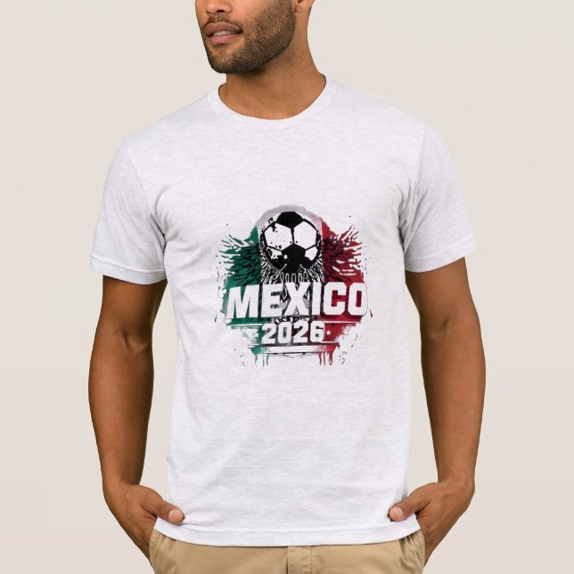 Playera de fanático de fútbol de México 2026 Copa  (Anverso)