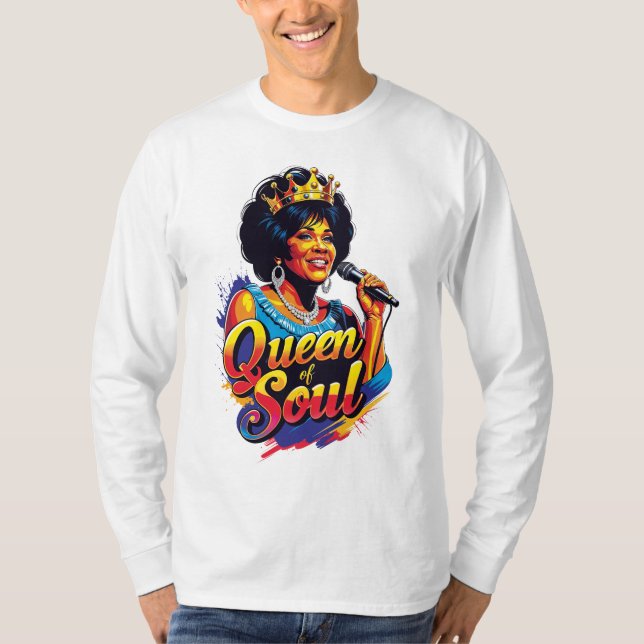Playera de mangas largas Queen of Soul (Anverso)