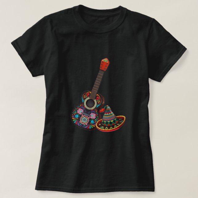Playera de mujer de música mexicana (Diseño del anverso)