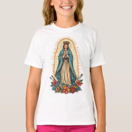 Playera de niña de la Virgen de Guadalupe