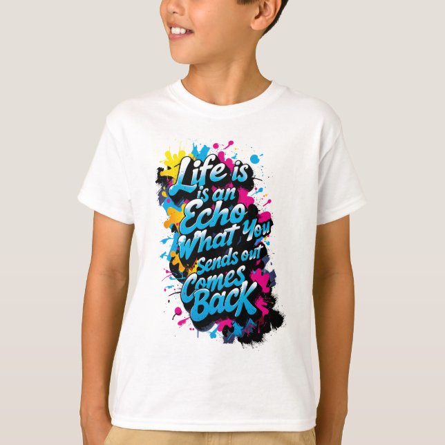 Playera de niños Eco de la Vida (Anverso)