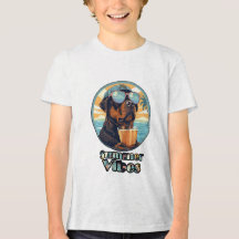 Playera de Perro con Vibra de Verano – Estado de Á