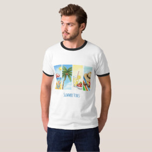 Playera de Sublimación Vibraciones de Verano   Esc